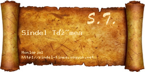 Sindel Tímea névjegykártya